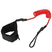 4 피트/5MM 서핑 로프 발목 가죽 끈 서핑 탄성 코일 스탠드 업 패들 보드 다리 로프 서핑 보드 발목 가죽 끈 바디 보드 핀, 빨간|CHINA