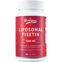 제노그나 리포조말 피세틴 1200mg 60캡슐 리포소말, 1개