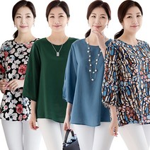 [우일인견] 인견 루즈핏 엄마옷 셔링 블라우스 10종 택 1