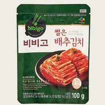 CJ더마켓 집반찬 집밥 가정식 자취템 탑티어 비비고 썰은배추김치 배추 총각 열무 국산 업소용 김치 100G 5개, 19세트