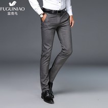 심플 캐주얼 남성 스트라이프 정장바지 슬림 데일리 양복 스트레이트 편한 구김없는 일자 세미