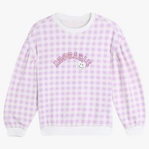 [로엠걸즈] 체크체크 밍크융 맨투맨 RGMA22T2C_NC순천점