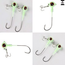 발광 축광 풀치지그 락피쉬 지그헤드 갈치낚시 루어 트레블 훅 볼락 3.5g 10g, 10g(2개)