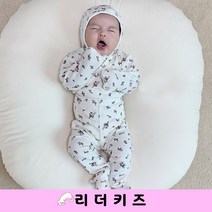 꽃비 배냇 3종 세트 (슈트+레깅스+보넷) PP