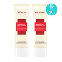 셀퓨전씨 더마 릴리프 썬스크린 50ml+50ml + 수분크림20ml + 비비크림10ml