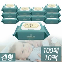 마미요 피부 무자극 유해성분 차단 안전한 아기 물티슈 데일리 캡형 팩, 단품