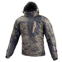 코미네 오토바이 방한 자켓 겨울 라이딩 하이 리플렉티브 보호대 JK-589 CAMO, M