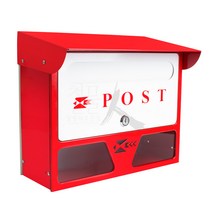 철물인 국산 우체통 갓우편함 대 - 적백문