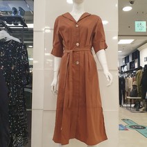 블루페페 부평점 V넥 카라 A라인 롱 원피스 밑단 슬릿으로 더 멋지게 입어요