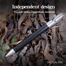 탄소 섬유 스테인레스 스틸 전술 펜 휴대용 서명 깨진 창 생존 야외 EDC 도구, [01] 1 pen