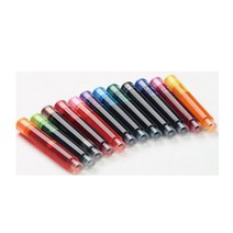 아띠에 만년필 카트리치 잉크(10개입포장) 13색 3.4mm & 2.6mm, 진하오 2.6mm 블랙(10개)