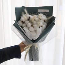 겨울왕국 목화 꽃다발, 서울퀵배송 (＋5천원), 드라이플라워 카드(＋5천원)
