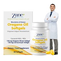 Zane Hellas 그리스 오레가노 오일 30% 캡슐 60정 (카바크롤 86~90%) 천연항생제 항산화효과 제인 헬라스