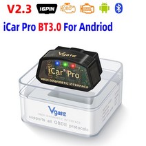 자동차 진단기 vgate icar pro v2.3 vlinker mc v2.2 블루투스 와이파이 차량 진단 도구 안드로이드 ios pk elm327 v1.5용 obd2 스캐너, 아이카 프로 bt 3.0