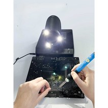 납연기 납 이동식 제거 석션 인두, 탁상형 흡연기(화이트)