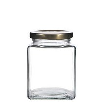 담은 로얄사각쨈280 유리병 1박스 30개 수제쨈병 청병, 마개 골드