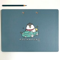 랑캣몰 포챠펭 드라이브 A4 클립보드-가로형, 단품