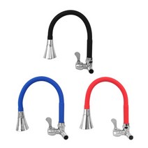 [WINZI_마켓] 토수관 절수헤드 씽크대수전 싱크대수도꼭지 칼라수전 절수기 주방수전교체, it● 컬러 단수 가로 코브라 자바라 수도꼭지, it● 3. 컬러단수가로레드