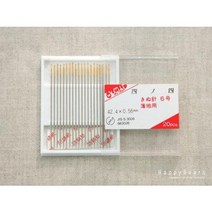일제 크라운 고급비딩바늘 20p/비즈바늘 6호 사이즈