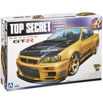 칭다오 문화 교재사 124 S 패키지 Ver.R No.86 탑 시크릿 닛산 R34 스카이 라인 GT-R 프라모델