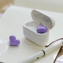 PYHO 블루투스이어폰 가성비 무선이어폰 하트 이어폰 노이즈캔슬링 블루투스 이어폰, 퍼플