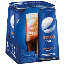 미국 니트로 펩시 드래프트 콜라 404ml 4팩 Nitro Pepsi, 1개