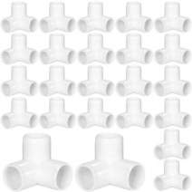 HommyPrefer 엘보 PVC 피팅 24팩 4방향 1.9cm(3/4인치) PVC 피팅 튼튼한 4방향 PVC 파이프 조인트 PVC 파이프 커넥터 PVC 가구 만들기 온실