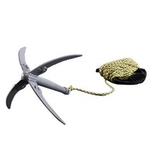 앵커 닻 스테인레스 스틸 낚시 물 칼 컷 잔디 칼 두꺼운 칼 레이크 기어 공급 녹 방지 및 내구성 접이식, 하얀