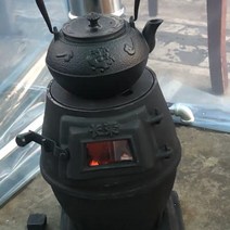 화목 주물 낚시 캠핑 나무 장작 난로, 중형