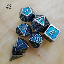 휴대용게임기 가정용 미니 옛날 고전 레트로 게임기 Rpg 주사위 다면체 세트 금속 dnd 게임 d20 10 8 12, 02 43