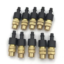 농업용 텃밭 스프링쿨러 10pcs 가든 스프링클러 스프레이 노즐 황동 미스트 가든 호스 커넥터 스프레이 어, 01 10pcs