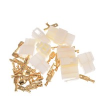 전기자전거 개조 키트 배터리 모터 브레이크 휠 전동 허브 변환 바팡 5 개몫 3 핀 자동차 전기 와이어 커넥터 남성 여성 케이블 터미널 플러그 오토바이 ebike 72, 하얀