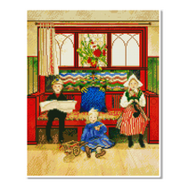 모모픽스 보석십자수 40x50cm 캔버스액자, DH03 칼라르손 엄마 아빠 반