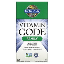 가든오브라이프 Vitamin Code 가족용 무가공 천연 식품 종합비타민 베지 캡슐 120정 353092