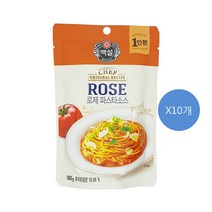 백설 CJ 로제 파스타소스 180g*10개, 10개, 180g