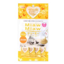 아이시아 먀우먀우 크리미 15g 4개입 고양이간식, 치킨