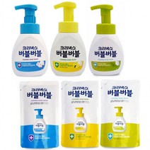 [미르]크리넥스 마이크로버블 버블버블 핸드워시 미세먼제까지 깨끗하게 손세정제 클린파우더 레몬허브 힐, 크리넥스 버블버블핸드워시 본품250ml 글린파우더