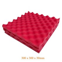 계란판 방음재 흡음재 차음재 방음부스 셀프시공 diy 50x50x5cm 벽 홈 장식 음향 사운드 중지 흡수 for ktv audio room studio, 빨간색 30x30x3cm