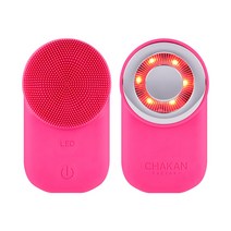 착한팩토리 피부홈케어 디바이스 마사지기 LED 블링 갈바닉 SET(블링마스크팩 3개증정), 3.360도 듀얼팟(LED갈바닉+진동클렌저)_핑크