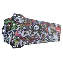 자전거물받이 자전거머드가드 자전거흙받이 신제품 자전거 흙받기 펜더 전면후면 타이어 휠 유니버설 바이크 패션 탄소 섬유, 5