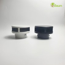 국산 평평한 방풍형 후드캡 100 125 150파이, 100파이, 블랙