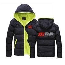 다이빙방풍자켓 웻슈트 프리다이빙슈트 다이빙 방풍자켓Men Winter Jackets Scuba Diving Dive SSI Printed, 01 1_07 4XL
