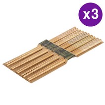 벤저 에코존 뱀부 대나무 젓가락 5쌍 디자인 27 3 팩 Benzer Ecozon Bamboo Chopsticks
