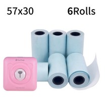스티커인쇄기 라벨제작 폼텍라벨지 스티커라벨기6롤 용지 감열 프린터 Paperang 57x30mm 스티커 메이커 per, 한개옵션0