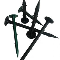 제초매트 방초망 고정핀 부직포 고정 핀 못 제초망 잡초매트 멀칭 방초 고정 멀칭핀 16cm, 1개