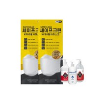 세이프크린 KF80 황사 미세먼지 마스크 대형 100매