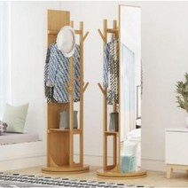 전신거울 행거 회전식 심플 옷걸이 피팅 미러, 옵션D