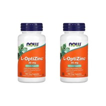 나우푸드 L-OptiZinc 옵티 징크 아연 구리 30mg 100캡슐 2팩 NOW Foods 비건 채식