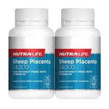 뉴트라라이프(Nutra-Life) 뉴트라라이프 양태반 34000 + 비타민D 60캡슐 X 2개, 120캡슐, 1세트