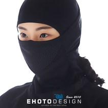 이호토 여름용 쿨 냉감 자외선차단 M1 바라클라바 오리지날, 블랙